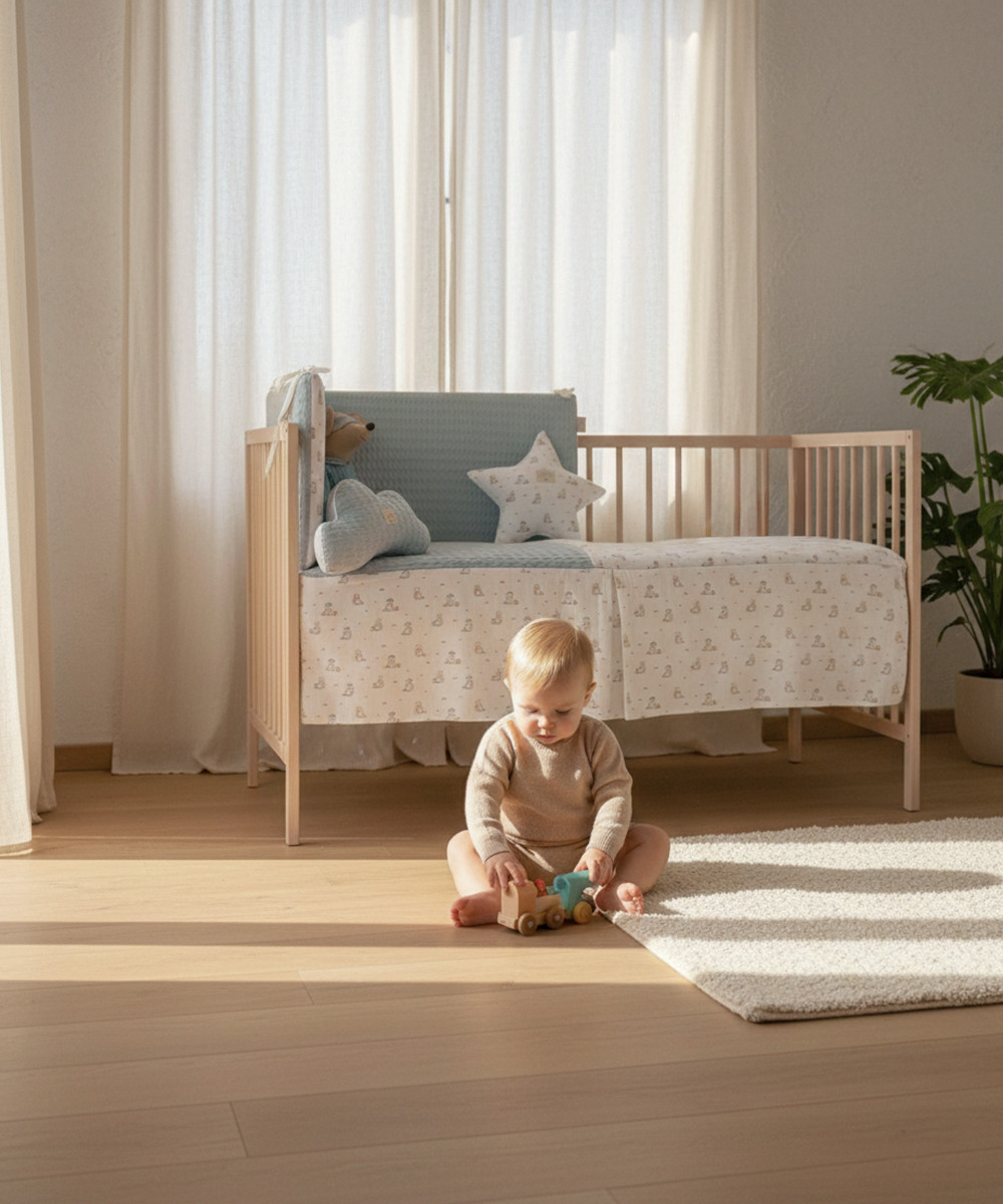 COLCHA Y PROTECTOR TEDDY