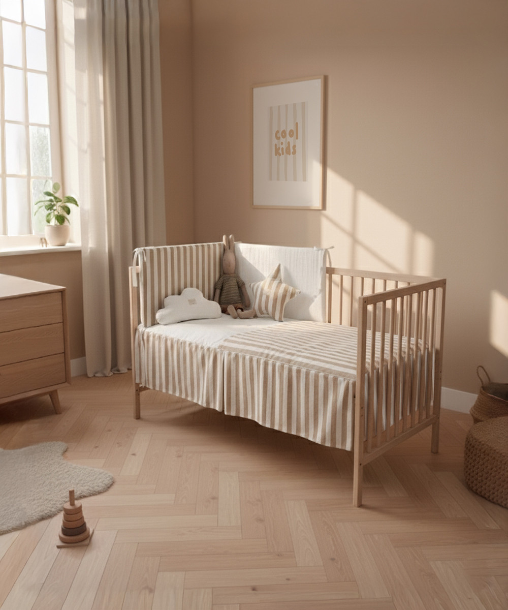 COLCHA Y PROTECTOR RAYA