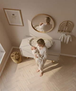 CESTO CAMBIADOR DE PALMA RAYA 